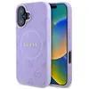 Image de Guess GUHMP16MPSAPSMEU iPhone 16 Plus 6.7" fioletowy/pourpre étui rigide Saffiano Peony Classic Logo (Apple iPhone 16 Plus), Coque pour téléphone portable, Violet