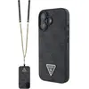 Image de Guess GUHCP16SP4TDSCPK iPhone 16 6.1" czarny/black hardcase Cuir Métal Logo Strass Crossbody (Apple iPhone 16), Coque pour téléphone portable, Noir