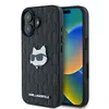 Image de Coque iPhone 16 - Karl Lagerfeld Hardcase Cuir Monogramme (KLHCHCP16SPGKLCHPK) - Tête de Choupette