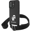 Image de Karl Lagerfeld KLHCP16SSAKCPBK iPhone 16 6.1" czarny/black hardcase Saffiano Karl&Choupette Metal P (Apple iPhone 16), Coque pour téléphone portable, Noir