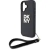 Image de DKNY DKHCP16SPBSWSK iPhone 16 6.1" czarny/black hardcase Wrist Strap Stock Logo (Apple iPhone 16), Coque pour téléphone portable, Noir
