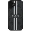 Image de Guess GUHMP16SP4RPSK iPhone 16 6.1" czarny/black hardcase 4G Printed Stripes MagSafe (Apple iPhone 16), Coque pour téléphone portable, Noir