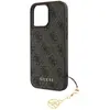 Image de Guess Étui à breloques 4G pour iPhone 16 Pro Max Tone on Tone Brown (Apple iPhone 16 Pro Max), Coque pour téléphone portable, Marron