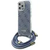 Image de Guess GUHCP16XHC4SEB iPhone 16 Pro Max 6.9" niebieski/blue hardcase Crossbody Cord 4G Print, Bandoulière pour smartphone, Bleu