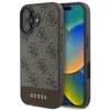 Image de Guess GUHCP16MG4GLBR iPhone 16 Plus br zowy/brown HC PC/TPU 4G PU Bottom Stripe (Apple iPhone 16 Plus), Coque pour téléphone portable, Marron