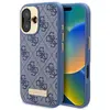 Image de Guess GUHMP16MU4GPRB iPhone 16 Plus 6.7" niebieski/blue hardcase 4G Logo Plate MagSafe (Apple iPhone 16 Plus), Coque pour téléphone portable, Bleu