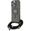 Image de Guess GUHMP16LHCTSGNSK iPhone 16 Pro 6.3" czarny/black hardcase Crossbody Cord Script MagSafe, Bandoulière pour smartphone, Noir