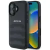 Image de Mercedes AMG AMHCP16SGSEBK iPhone 16 6.1" czarny/black hardcase Leather Debossed Lines Black Logo (Apple iPhone 16), Coque pour téléphone portable, Noir