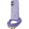 Image de Guess GUHMP16SHCTSGNSU iPhone 16 6.1" fioletowy/pourpre étui rigide Cordon Script MagSafe, Bandoulière pour smartphone, Violet