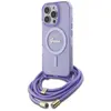 Image de Guess GUHMP16LHCTSGNSU iPhone 16 Pro 6.3" fioletowy/pourpre hardcase Cord Script MagSa, Bandoulière pour smartphone, Violet, Pink