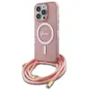 Image de Guess GUHMP16XHCTSGNSP iPhone 16 Pro Max 6.9" ró owy/pink hardcase Crossbody Cord Script MagSafe, Bandoulière pour smartphone, Pink