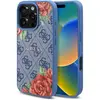 Image de Guess Étui 4G Flowers Print MagSafe na iPhone 16 Pro - niebieskie (Apple iPhone 16 Pro), Coque pour téléphone portable, Bleu