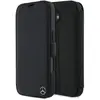 Image de Mercedes MEBKP16S23RBGVK iPhone 16 6.1" czarny/black Imitation cuir bois (Apple iPhone 16), Coque pour téléphone portable, Noir