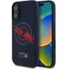 Image de Red Bull Case HC Silicone ORBR20 Logo Red Lining to iPhone 16 MagSafe navy blue (Apple iPhone 16), Coque pour téléphone portable, Rouge, Bleu