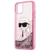Image de Karl Lagerfeld KLHCN61LNKHCP iPhone 11/ XR ró owy/pink hardcase Glitter Karl Head (Apple iPhone 11), Coque pour téléphone portable, Pink