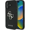 Image de Guess Hardcase PU Grained Big 4G and Classic Logo Case for iPhone 16 6,1" Black (Apple iPhone 16), Coque pour téléphone portable, Noir