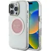 Image de Guess Case IML Metal Colored Circle Classic Logo MagSafe for iPhone 16 Pro pink (Apple iPhone 16 Pro), Coque pour téléphone portable, Pink