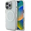 Image de Guess Case IML Metal Colored Circle Classic Logo MagSafe for iPhone 16 Pro Max white (Apple iPhone 16 Pro Max), Coque pour téléphone portable, Blanc