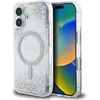Image de Guess HC Resin Bottom Glitter MagSafe case for iPhone 16 - silver (Apple iPhone 16), Coque pour téléphone portable, Argent