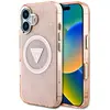 Image de Guess Case IML Metal Glitter 4G Circle Triangle MagSafe for iPhone 16 pink (Apple iPhone 16), Coque pour téléphone portable, Pink