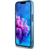 Image de Guess Case IML Metal Glitter 4G Circle Triangle MagSafe for iPhone 16e blue (Apple iPhone 16e, Apple iPhone 17e), Coque pour téléphone portable, Bleu