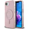 Image de Guess Case IML Glitter Circle MagSafe for iPhone 16e pink (Apple iPhone 16e, Apple iPhone 17e), Coque pour téléphone portable, Rose, Pink