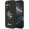 Image de Guess Back panel cover Apple iPhone 17 PU Fixed Glitter 4G Metal Logo Case Black (Apple iPhone 17), Coque pour téléphone portable, Noir