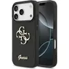 Image de Guess Back panel cover Apple iPhone 17 Pro PU Fixed Glitter 4G Metal Logo Case Black (Apple iPhone 17 Pro), Coque pour téléphone portable, Noir