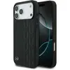 Image de Mercedes Leather Laurel Leaves MagSafe Case for iPhone 17 Pro Max Black (Apple iPhone 17 Pro Max), Coque pour téléphone portable, Noir