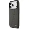 Image de Mercedes Case Leather Large Laurel Leave MagSafe for iPhone 17 Pro antracyt (Apple iPhone 17 Pro), Coque pour téléphone portable, Noir, Gris