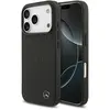 Image de Mercedes Leather Large Laurel Leave MagSafe Case for iPhone 17 Pro Black (Apple iPhone 17 Pro), Coque pour téléphone portable, Noir
