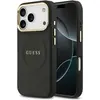Image de Guess PU Leather Peony Pattern Case für Apple iPhone 17 Pro - black (Apple iPhone 17 Pro), Coque pour téléphone portable, Noir