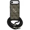 Image de Guess Etui 4G Big Logo Cord Stap Crossbody do iPhone 17 Air br zowy, Bandoulière pour smartphone, Marron
