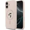 Image de Karl Lagerfeld - Silicone Ring MagSafe (KLHMP17SSCMKCRHP) - iPhone 17 - Pink Karl&Choupette (Apple iPhone 17), Coque pour téléphone portable, Pink