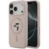 Image de Karl Lagerfeld - Silicone Ring MagSafe (KLHMP17LSCMKCRHP) - iPhone 17 Pro - Pink Karl&Choupette (Apple iPhone 17 Pro), Coque pour téléphone portable, Pink