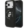 Image de Karl Lagerfeld Coque Liquid en silicone avec design Karl et Choupette compatible MagSafe (Apple iPhone 17 Pro), Coque pour téléphone portable, Noir