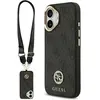 Image de Guess - 4G Strass Logo with Big Strap Metal Button MagSafe (GUHMP17SP4G4DCSK) - iPhone 17 - Black (Apple iPhone 17), Coque pour téléphone portable, Noir