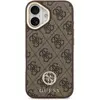 Image de Guess - 4G Strass Logo with Big Strap Metal Button MagSafe (GUHMP17SP4G4DCSW) - iPhone 17 - Brown (Apple iPhone 17), Coque pour téléphone portable, Marron