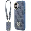Image de Guess - 4G Strass Logo with Big Strap Metal Button MagSafe (GUHMP17SP4G4DCSB) - iPhone 17 - Blue (Apple iPhone 17), Coque pour téléphone portable, Bleu