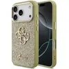 Image de Guess - Fixed Glitter Big 4 Metal Frame (GUHCP17LHG4SGCD) - iPhone 17 Pro - Gold (Apple iPhone 17 Pro), Coque pour téléphone portable, Or