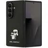 Image de Karl Lagerfeld - Saffiano (KLHCZFD7SAPKCNPK) - Samsung Galaxy Z Fold7 - Karl&Choupette Metal Pin (Samsung Galaxy Z Fold7), Coque pour téléphone portable, Noir