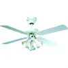 Image de Ventilateur de Plafond Plafonnier réversible FARELEK MALDIVES 107 cm 4 pales laquées