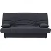 Image de Banquette clic clac 3 places Tissu anthracite L 190 P 92 cm DREAM Style Contempor