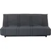 Image de Banquette clic clac 3 places anthracite Style contemporain L 193 P 92 cm LENA Gris
