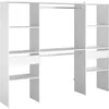 Image de Kit dressing ARTIC Décor 2 colonnes 2 penderies 2 tiroirs L 220 P 40 H 180 cm