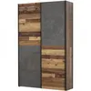Image de Armoire 2 portes coulissantes multifonction Panneau de particules Bois et béton L 12