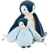 Image de Kaloo Doudou pingouin bleu Collection Complices Jouets en peluche (25 cm)