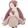 Image de Peluches calins manchots roses