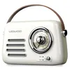 Image de Radio Rétro portable Ledwood ALMA, FM, Bluetooth 5.3 Entrée USB, Puissance 30W - Batterie 3,7V-1500mAh - Retro Vintage - Blanc