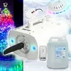 Image de Machine à neige artificielle de Noël à LED, Effet Flocons Réaliste, sans Traces au Sol - Décoration Noël - 5L de liquide INCLUS